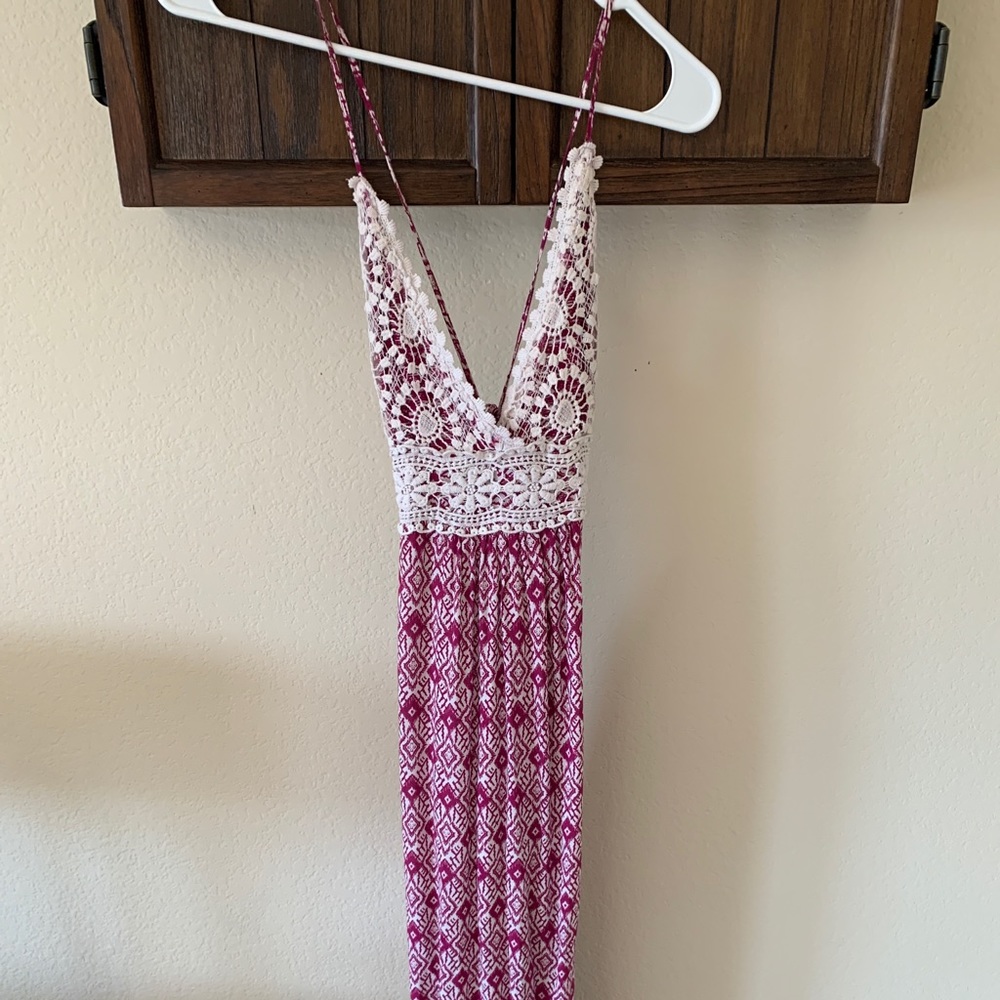 Earthbound Crochet Maxi Dress